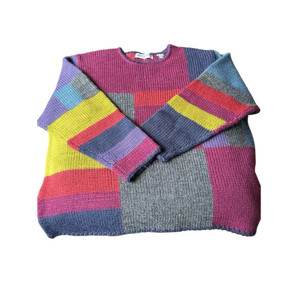 Valerie Stevens II Sport 3X Wool Color Blocked Sweater Winter Women’s Plus Size - Picture 1 of 8